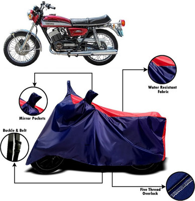 DeepShakshi AUTOMOTIVE Waterproof Two Wheeler Cover for Yamaha(RD 350, Red, Blue)
