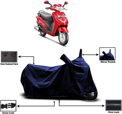 AASHTIK MART Two Wheeler Cover for Hero(Duet LX 110CC, Blue)
