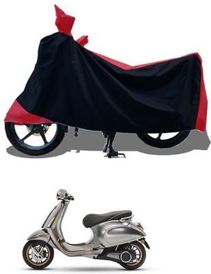 AASHTIK MART Two Wheeler Cover for Vespa(Elettrica, Red)