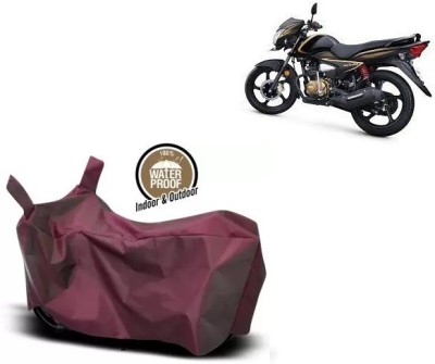 OliverX Waterproof Two Wheeler Cover for TVS(Victor Premium BS6, Maroon)