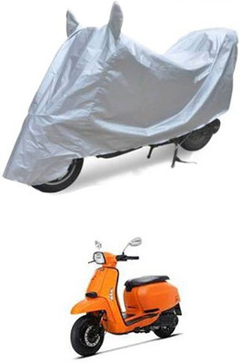 THE REAL ARV Waterproof Two Wheeler Cover for Universal For Bike(Silver)