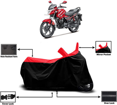 Amexride Two Wheeler Cover for Hero(Glamour i3s, Red)