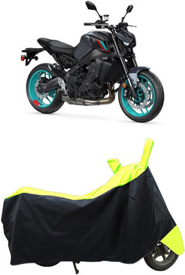 Coxtor Waterproof Two Wheeler Cover for Yamaha(MT 9, Yellow)