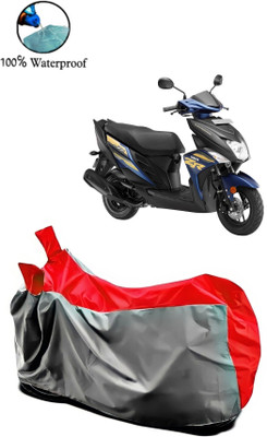 APNEK Waterproof Two Wheeler Cover for Yamaha(Cygnus Ray ZR, Grey, Red)