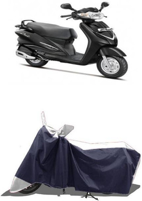 RAAMKM Two Wheeler Cover for Hero, Honda, Bajaj, TVS, Yamaha(Ray Z, White, Black)