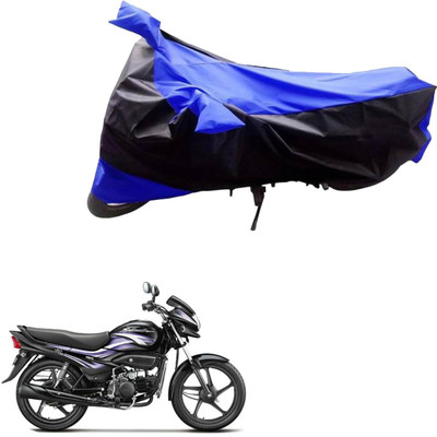 MWBB Waterproof Two Wheeler Cover for Hero(Super Splendor, Black, Blue)