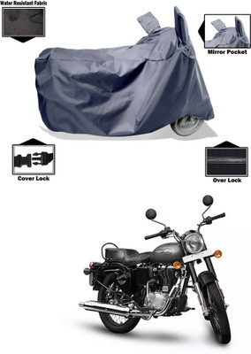 CODOKI Waterproof Two Wheeler Cover for Royal Enfield(Bullet, Grey)
