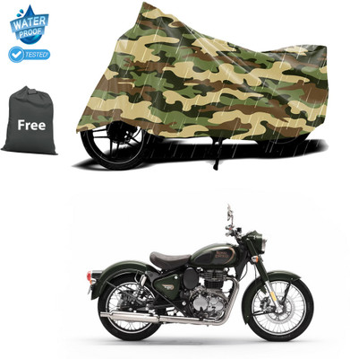 PAGORA Waterproof Two Wheeler Cover for Royal Enfield(Standard 350, Yellow)