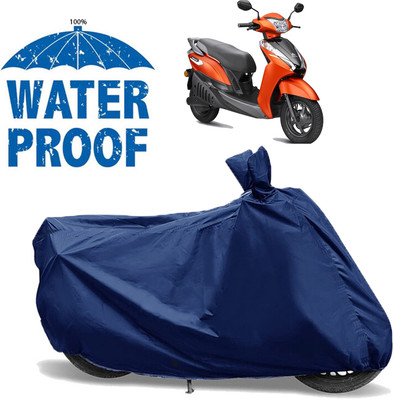 AutoGalaxy Waterproof Two Wheeler Cover for Ampere(Blue)