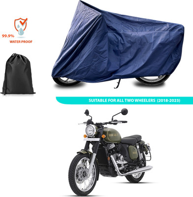 CODOKI Waterproof Two Wheeler Cover for JAWA(Forty Two, Blue)