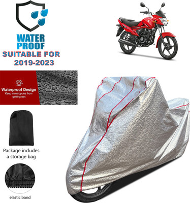 PAGORA Waterproof Two Wheeler Cover for Suzuki(Hayate, Silver)