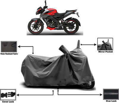 Amexride Two Wheeler Cover for Bajaj(Pulsar NS200, Grey)