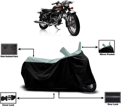 Amexride Two Wheeler Cover for Royal Enfield(Electra Delux, Multicolor)