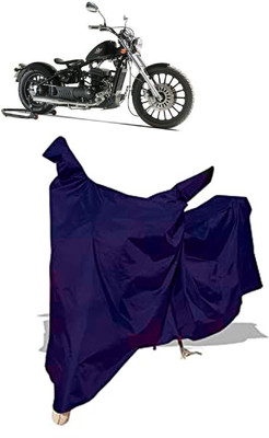 Amexride Two Wheeler Cover for Royal Enfield(Bobber 350, Blue)