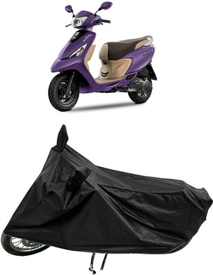 SK AUTO Waterproof Two Wheeler Cover for TVS(Zest 110, Black)