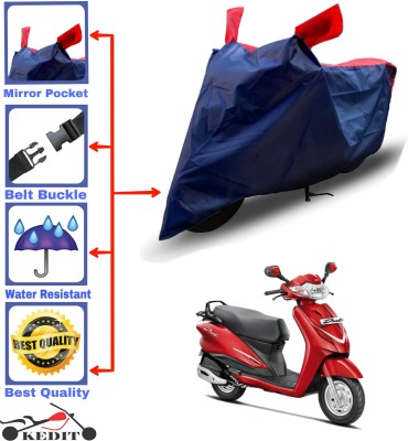 KEDIT Two Wheeler Cover for Hero(Duet LX 110CC, Red, Blue)