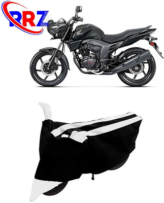 RRZ Waterproof Two Wheeler Cover for Honda(CB Trigger, Black, White)