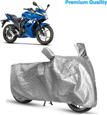 TRAVO Waterproof Two Wheeler Cover for Suzuki(Gixxer SF, Silver)