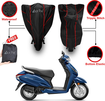 Y3H Waterproof Two Wheeler Cover for Honda(Activa 6G, Black)