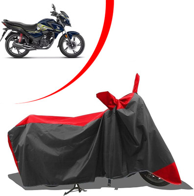 ANTHUB Waterproof Two Wheeler Cover for Honda(SP 125, Black, Red)
