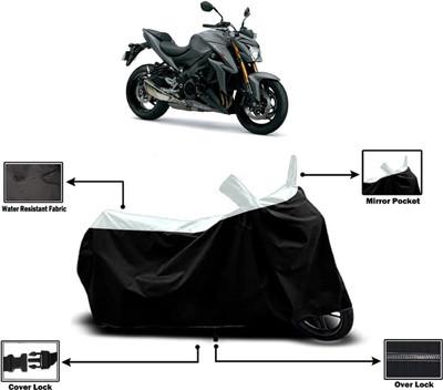 Amexride Two Wheeler Cover for Suzuki(GSX-S1000 ABS, White)