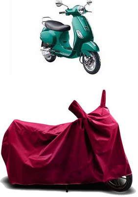 KEDIT Two Wheeler Cover for Vespa(Vespa VXL, Maroon)