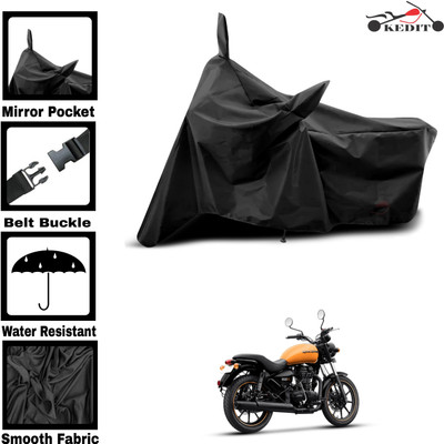 AASHTIK MART Two Wheeler Cover for Royal Enfield(Meteor 350, Black)