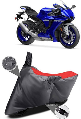 smwzxyu Waterproof Two Wheeler Cover for Yamaha(R15 V3, Red, Black)
