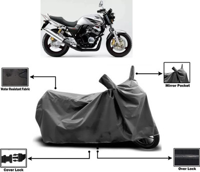 Amexride Two Wheeler Cover for Honda(CB 400, Grey)