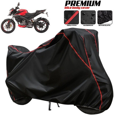 xodi Waterproof Two Wheeler Cover for Bajaj(Pulsar 180NS, Black, Red, Multicolor)