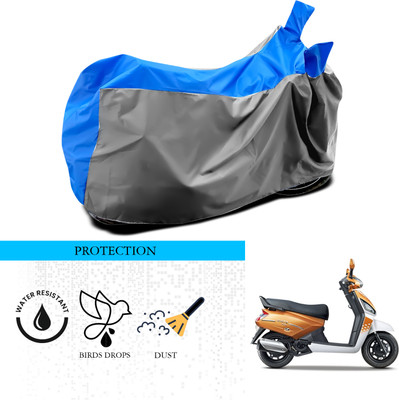 SnehaSales Waterproof Two Wheeler Cover for Mahindra(Gusto, Grey, Blue)