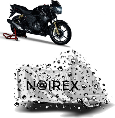 NOIREX Two Wheeler Cover for TVS(Apache RTR 180, Silver)