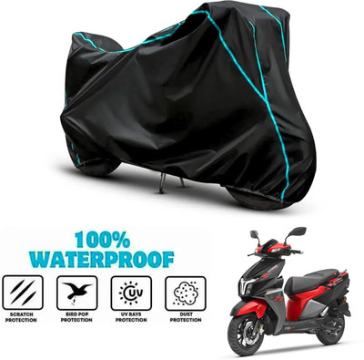 ANTHUB Waterproof Two Wheeler Cover for TVS(Ntorq 125, Black)