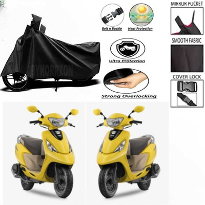AutoGalaxy Waterproof Two Wheeler Cover for TVS(Zest, Black)