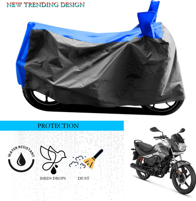 SnehaSales Waterproof Two Wheeler Cover for Hero(Passion Pro i3S, Grey, Blue)