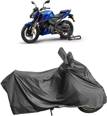 DIGGU Two Wheeler Cover for TVS(Apache RTR 200 4V, Grey)