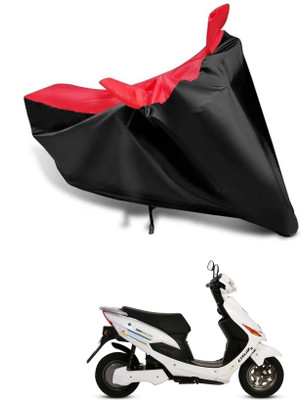 KEDIT Two Wheeler Cover for Hero(Electric Cruz, Red, Black)