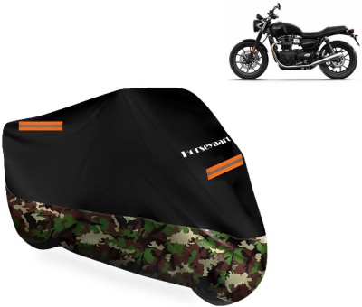 Horseyaart Waterproof Two Wheeler Cover for Triumph(Street Twin, Multicolor)