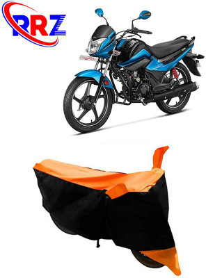 RRZ Waterproof Two Wheeler Cover for Hero(MotoCorp Splendor iSmart, Black, Orange)