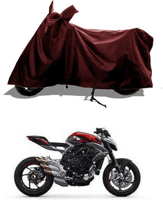 GROFATIK Two Wheeler Cover for MV Agusta(Brutale, Maroon)