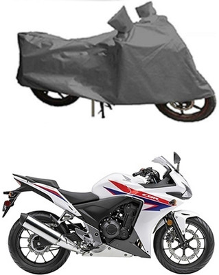 Mdstar Waterproof Two Wheeler Cover for Honda(CBR500R, Grey)