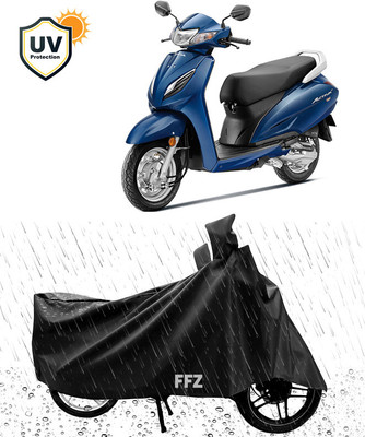 FFZ Waterproof Two Wheeler Cover for Honda(Activa 6G, Black)