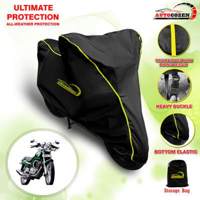 AUTOCOZEN Waterproof Two Wheeler Cover for TVS(Fiero FX, Black)