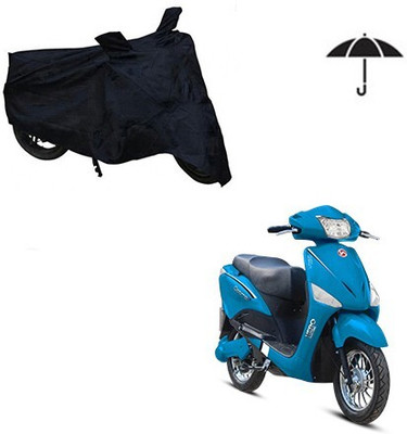 MMSSTAR Waterproof Two Wheeler Cover for Hero(Electric, Black)