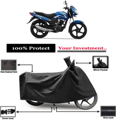 KEDIT Two Wheeler Cover for TVS(Star Sport, Black)