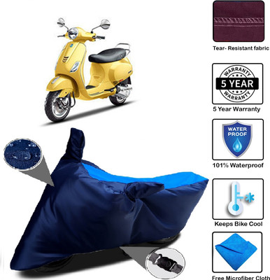 MISSION COLLECTION Waterproof Two Wheeler Cover for Piaggio(Vespa SXL, Blue)
