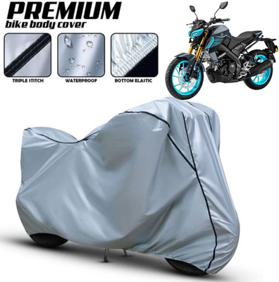 AutoGalaxy Waterproof Two Wheeler Cover for Yamaha(MT 15, Silver)