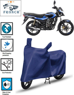 FRONCH Waterproof Two Wheeler Cover for Bajaj(Platina 110 H-Gear, Blue)
