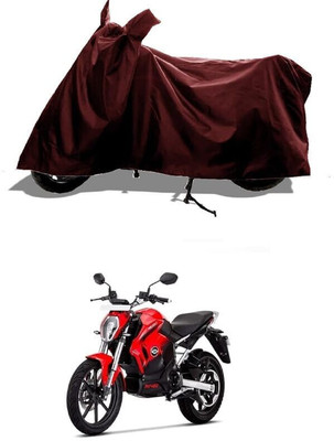 KANISHA ENTERPRISES Waterproof Two Wheeler Cover for Revolt(RV 400, Maroon)
