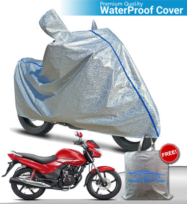 TEASN Waterproof Two Wheeler Cover for Hero(Achiever, Silver)